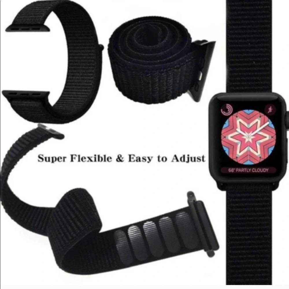🛑2 for 1 Cape cod blue, unisex watchband 38/40 fits apple plus free band …